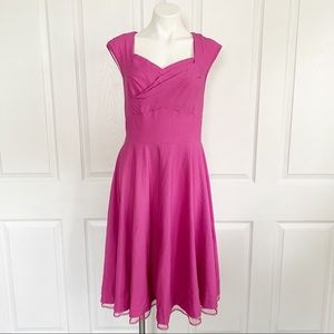 Muxxn Retro Pink Swing Dress Rockabilly 12